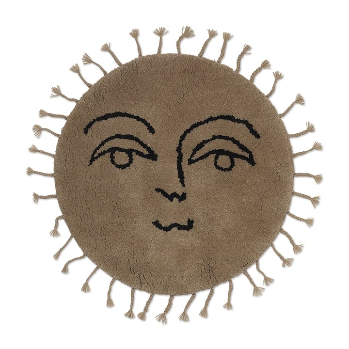 Alfombra Sun Ø70 cm, Natural Ferm Living