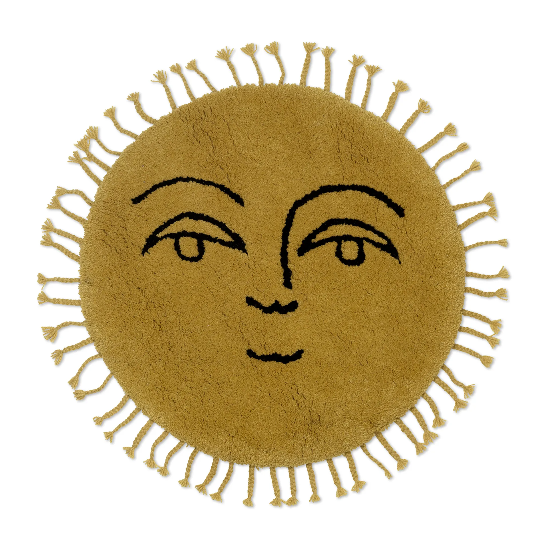 Alfombra Sun Ø70 cm, Yellow Ferm Living