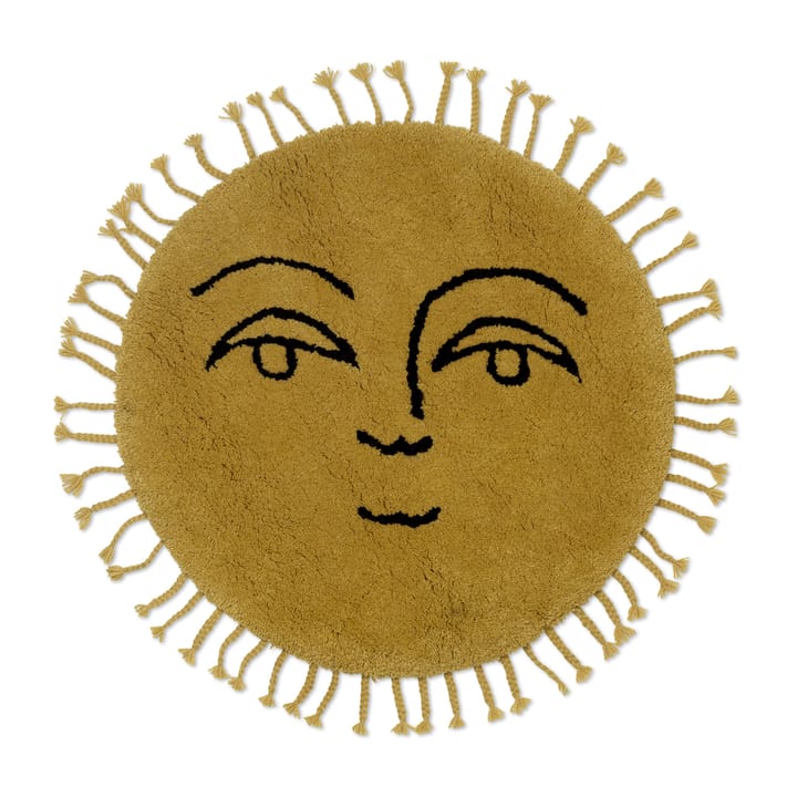 Alfombra Sun Ø70 cm - Yellow - Ferm Living
