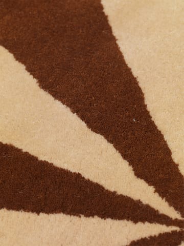 Alfombra tejida a mano Arch Ø130 cm - Dark brick-Off white - Ferm Living
