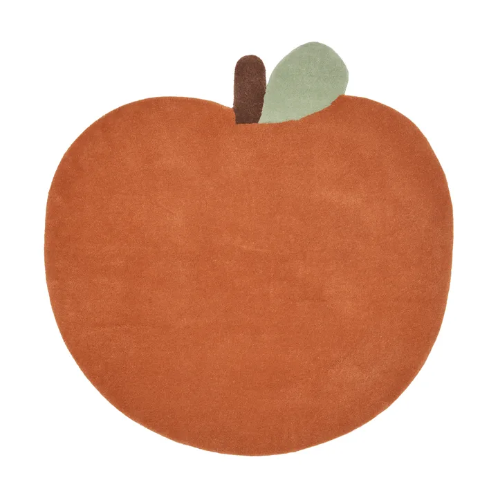 Alfombra tejida Apple - Brown Clay, 110x110 cm - Ferm Living