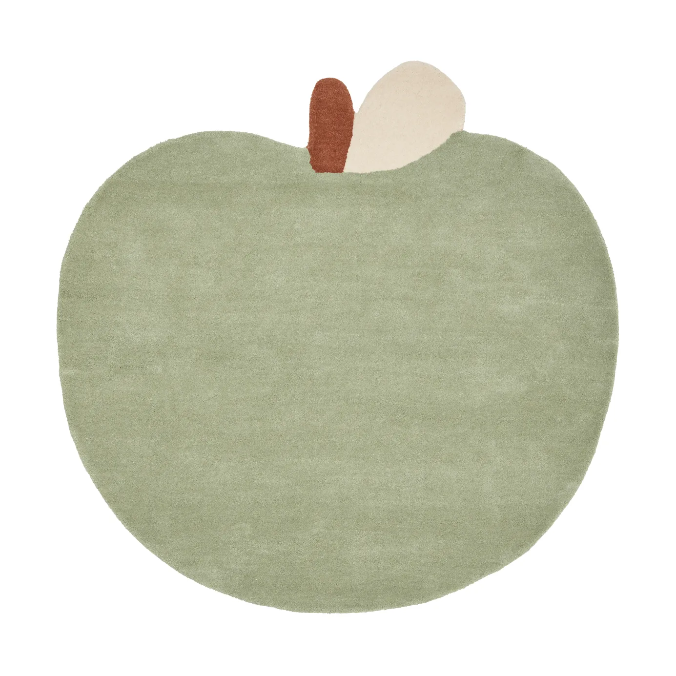 Alfombra tejida Apple, Tea Green, 110x110 cm Ferm Living