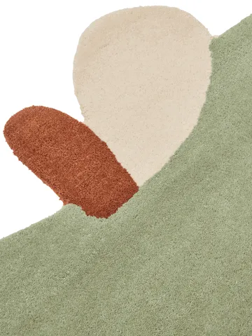 Alfombra tejida Apple - Tea Green, 110x110 cm - Ferm Living