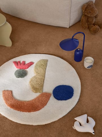 Alfombra tejida Panto - Off white, Ø70 cm - Ferm Living