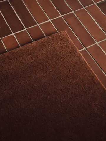 Alfombra tejida Stille - Red brown, 80x200 cm - Ferm Living