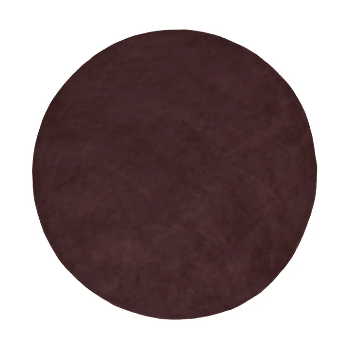 Alfombra tejida Stille redonda - Dark pecan, Ø240 cm - Ferm Living