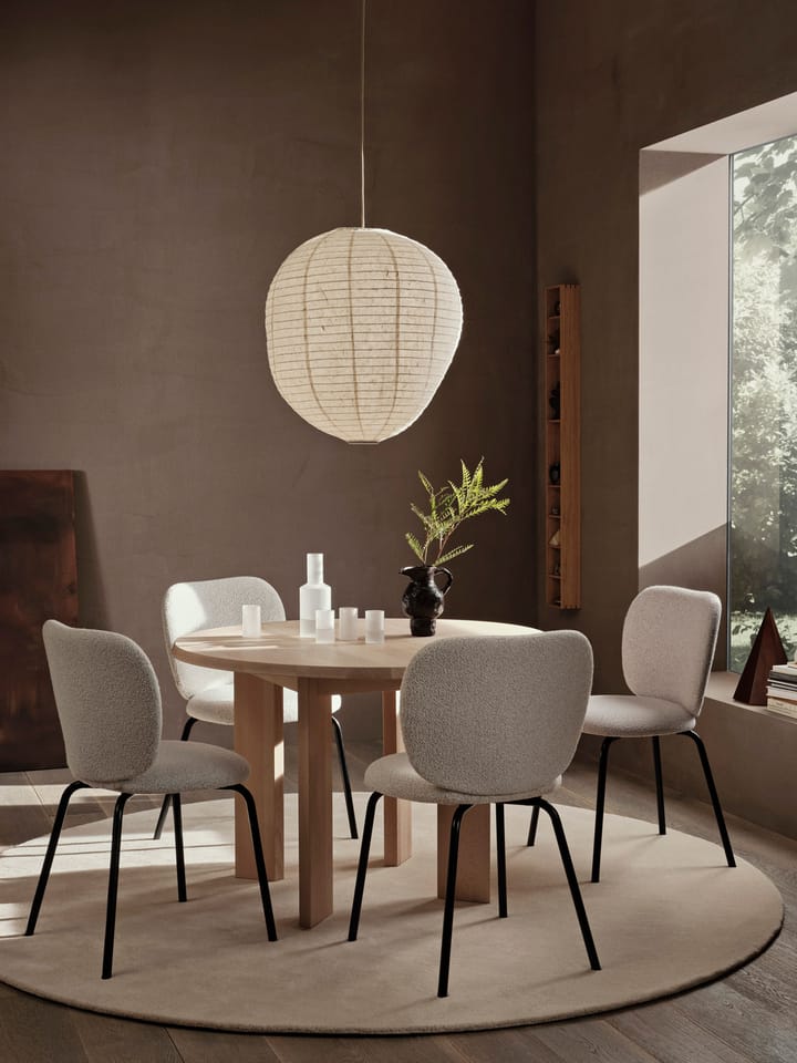 Alfombra tejida Stille redonda, Off-white Ø240 cm Ferm Living