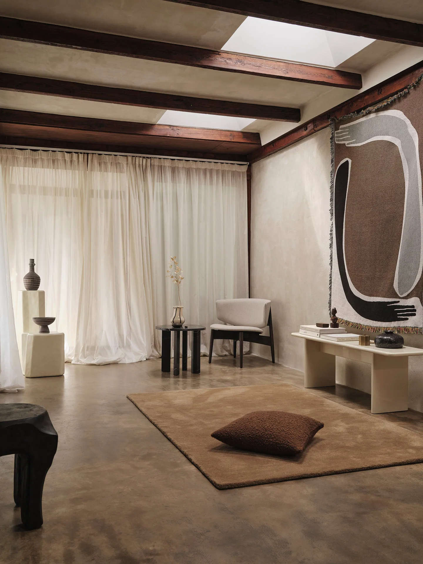 Alfombra tejida Stille, Toffee, 140x200 cm Ferm Living