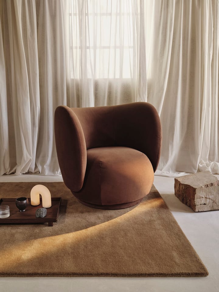 Alfombra tejida Stille, Toffee, 140x200 cm Ferm Living