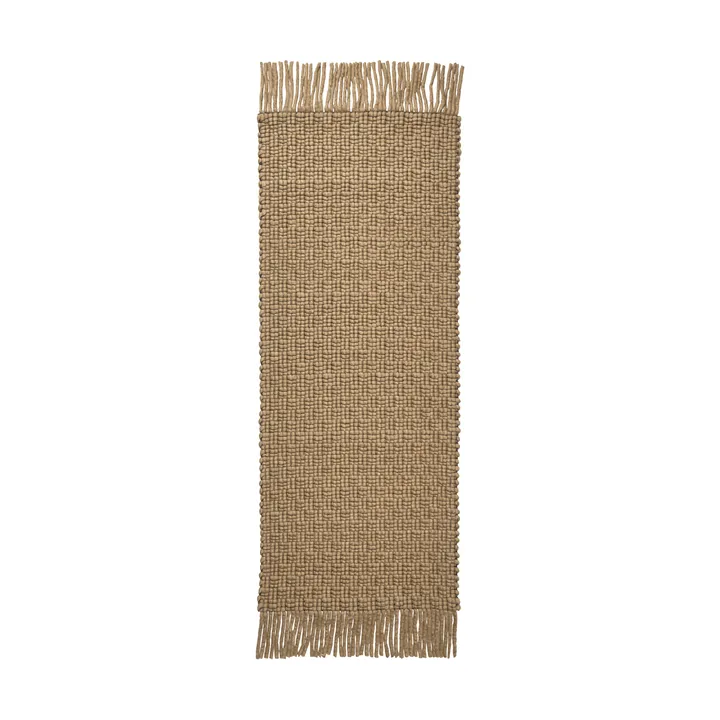 Alfombra Udo - Tan-black, 80x200 cm - Ferm Living