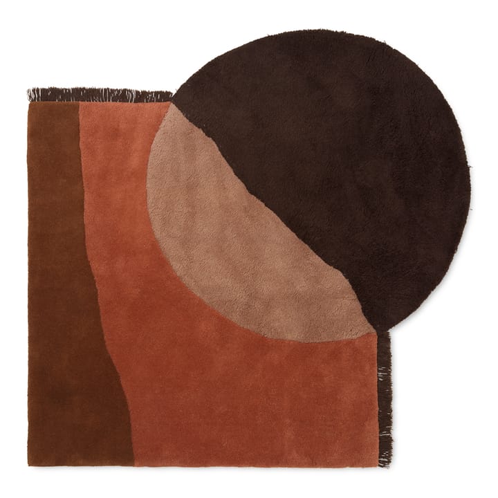 Alfombra View 140 x 180 cm - Rojo-marrón - Ferm Living