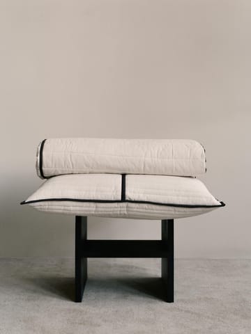 Almohada acolchada Vari  60x80 cm - Natural-dark chocolate - Ferm Living