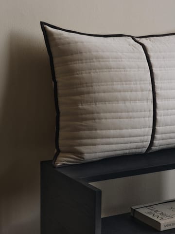 Almohada acolchada Vari  60x80 cm - Natural-dark chocolate - Ferm Living