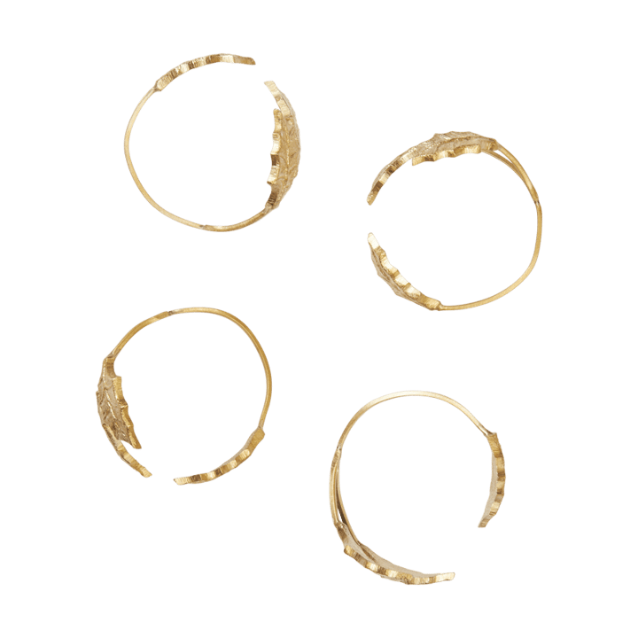 Anilla para servilletas Holly leaf Ø5,3 cm, 4-pack - Brass - Ferm Living