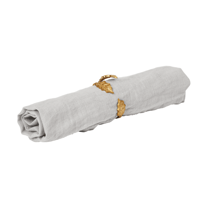 Anilla para servilletas Holly leaf Ø5,3 cm, 4-pack, Brass Ferm Living