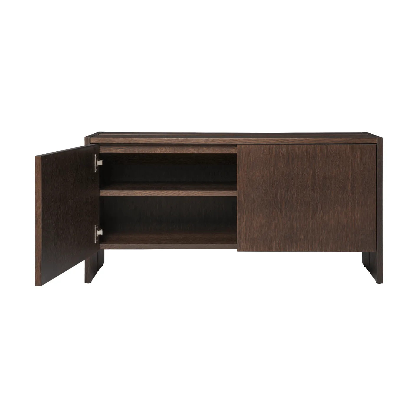 Aparador Parcel , Dark stained oak, 100×30×50 cm Ferm Living