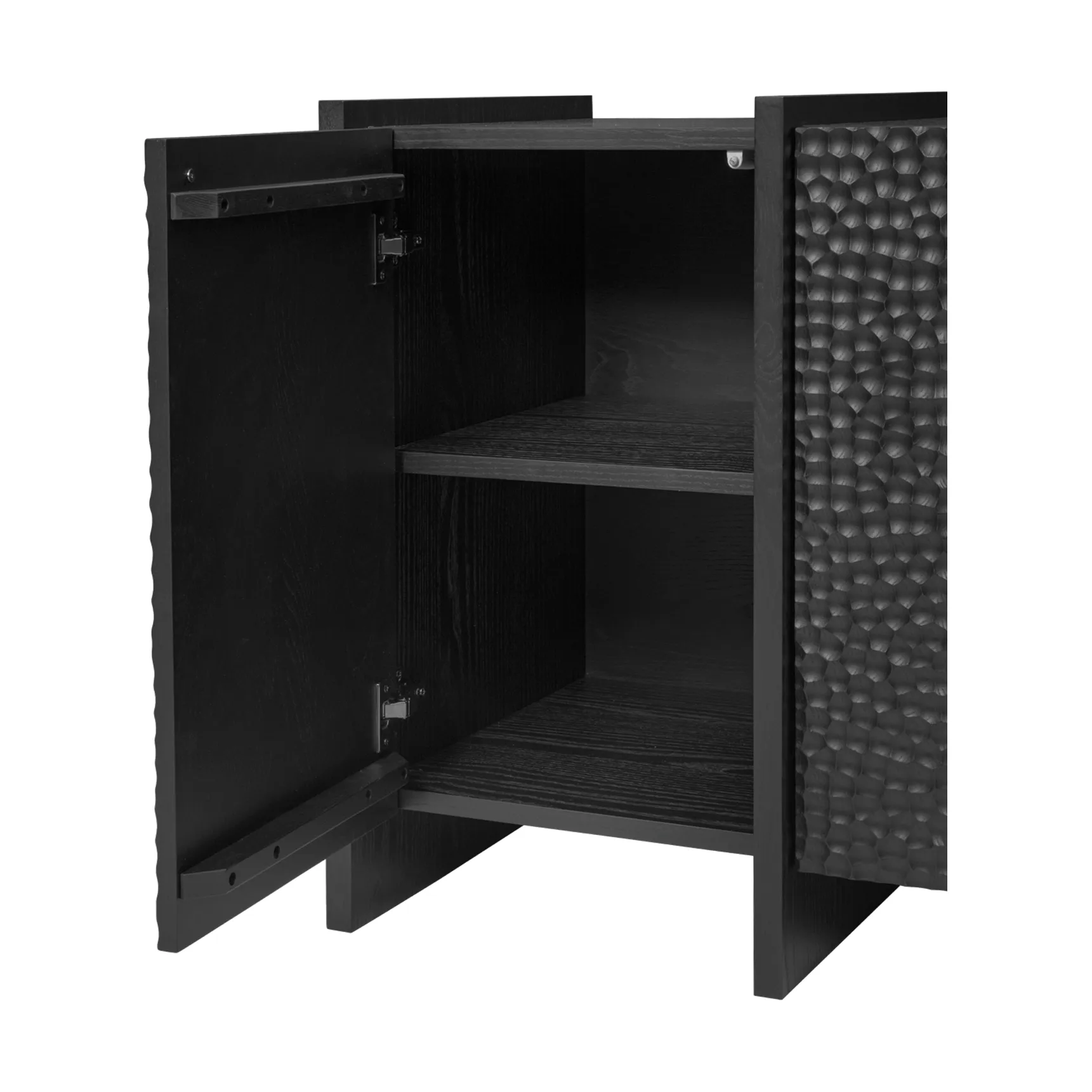 Aparador Scarni, Fresno teñido oscuro, 163x50x74 cm Ferm Living