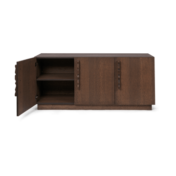 Aparador Unda 146x68x50 cm - Roble manchado oscuro - Ferm Living