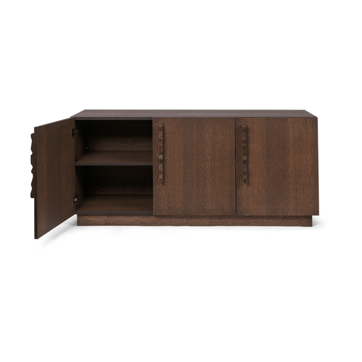 Aparador Unda 146x68x50 cm, Roble manchado oscuro Ferm Living