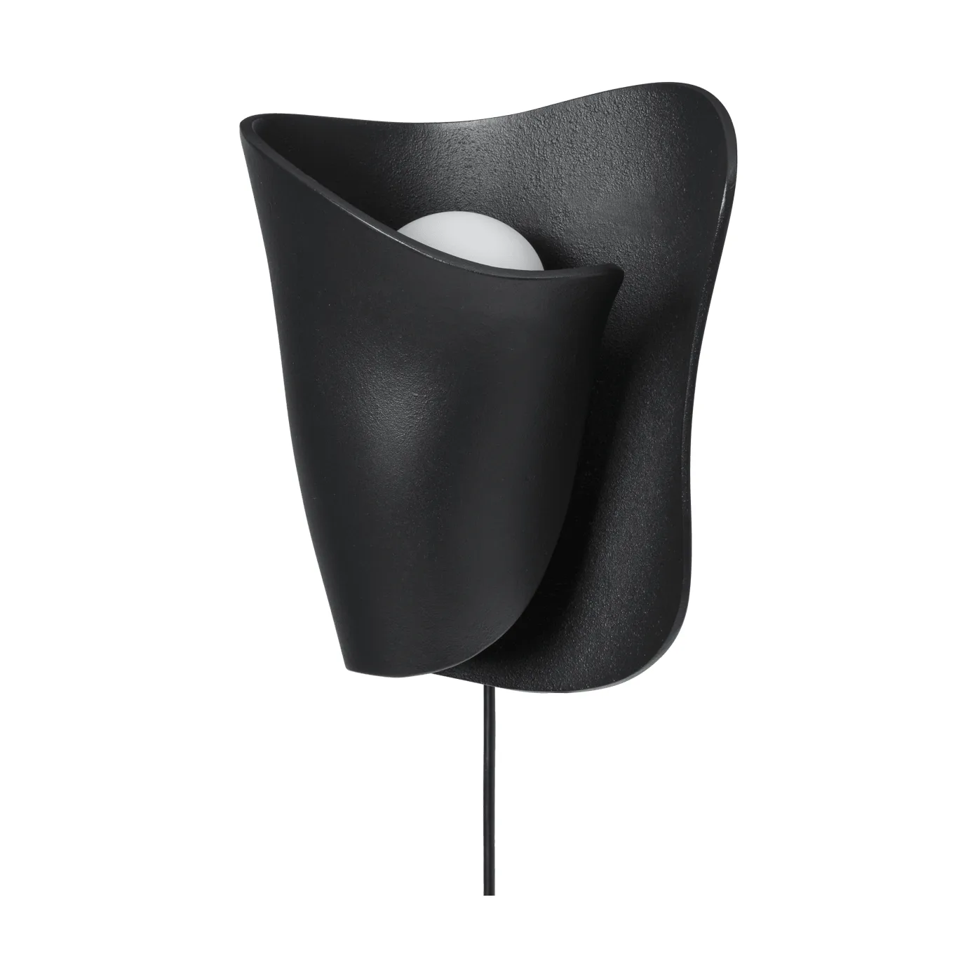 Aplique de pared Oyster wall sconce, Black Ferm Living