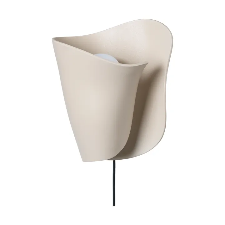 Aplique de pared Oyster wall sconce - Light cashmere - Ferm Living