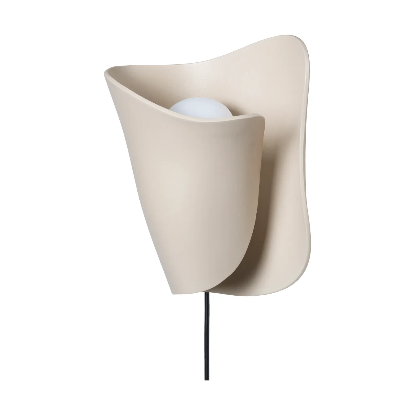 Aplique de pared Oyster wall sconce, Light cashmere Ferm Living
