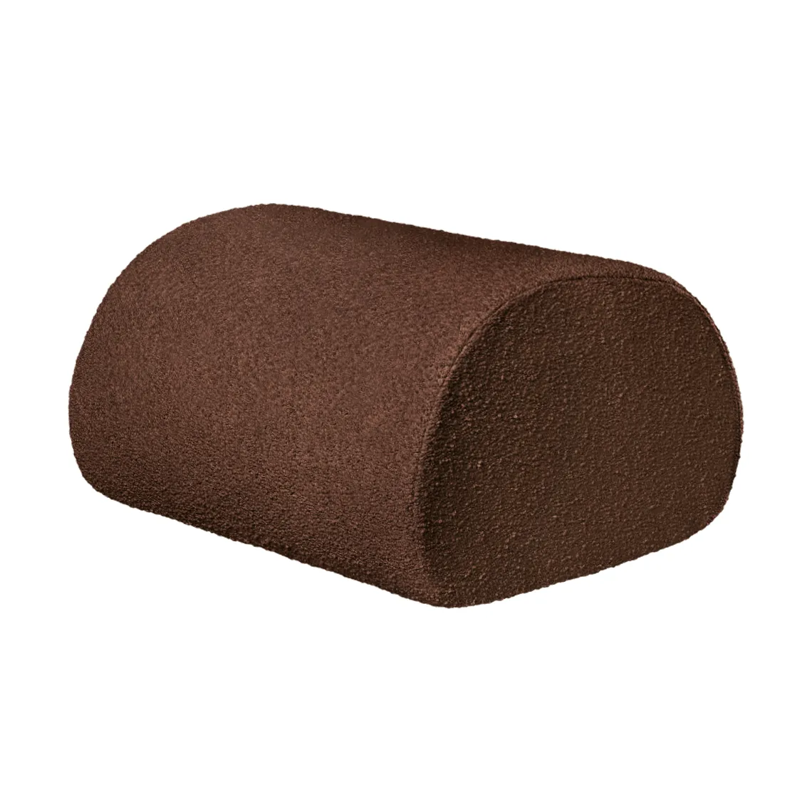 Asiento puf Rouli pouf pure bouclé, Chestnut brown Ferm Living