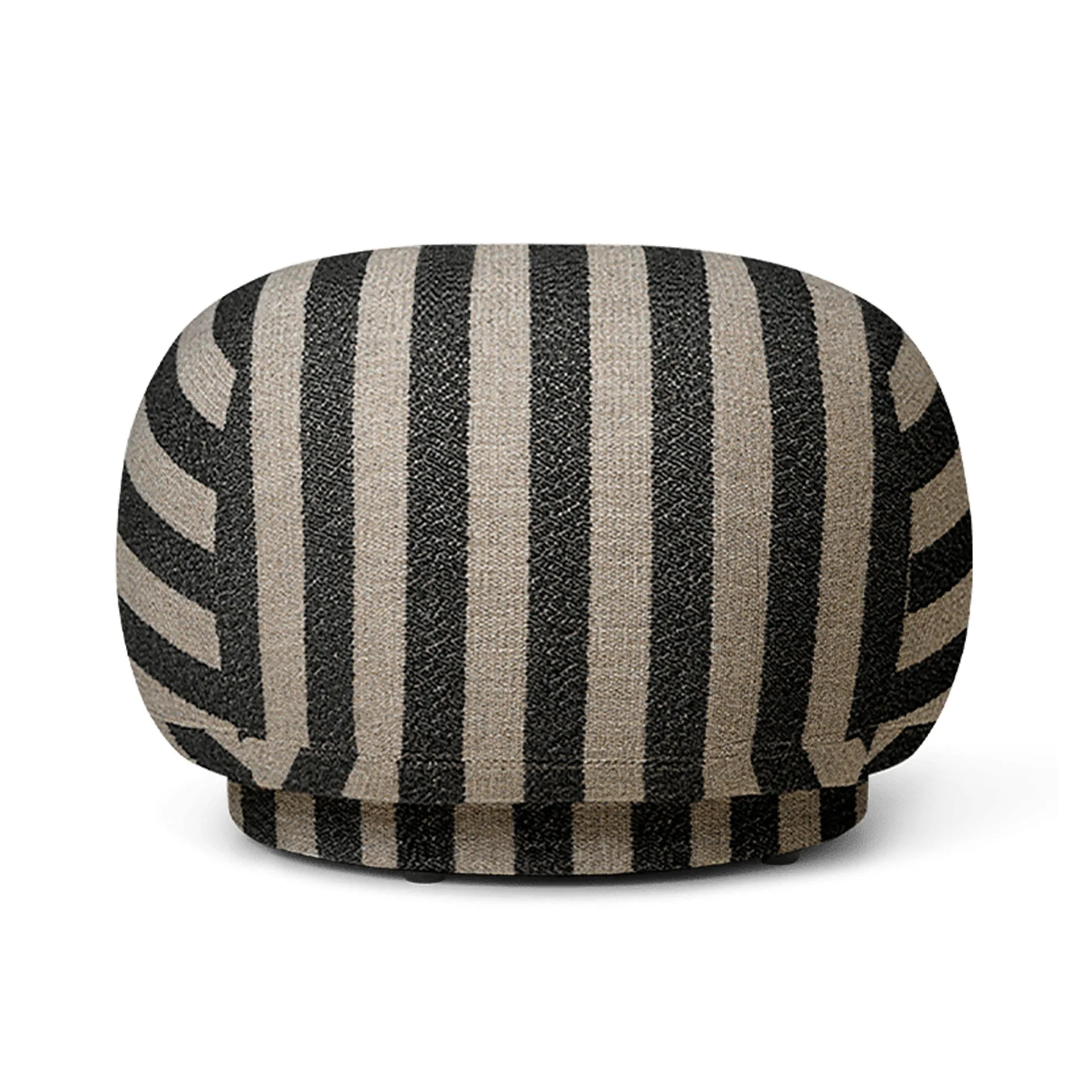 Asiento puff Rico pouf, Louisiana sand black Ferm Living