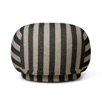 Asiento puff Rico pouf - Louisiana sand black - Ferm Living
