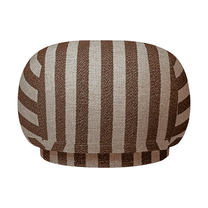 Asiento puff Rico pouf - Louisiana, Sand-chocolate - Ferm Living
