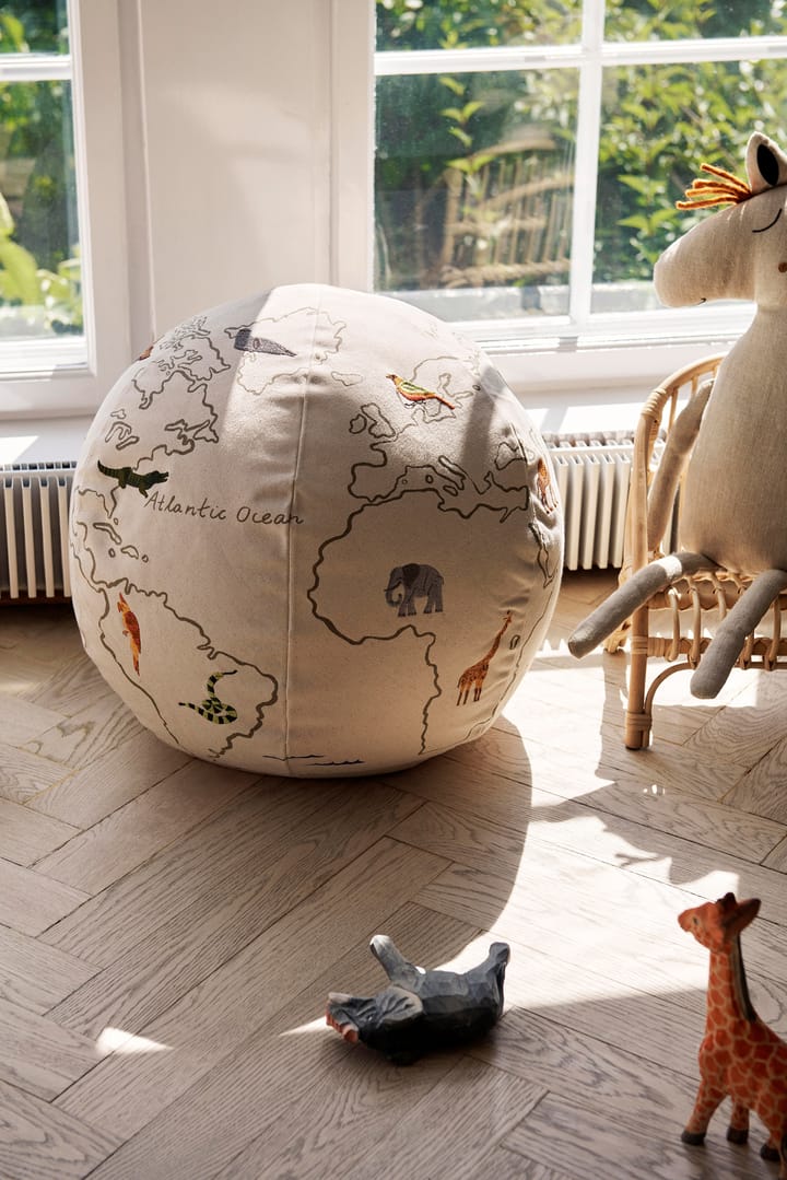 Asiento puff The world, Offwhite Ferm Living