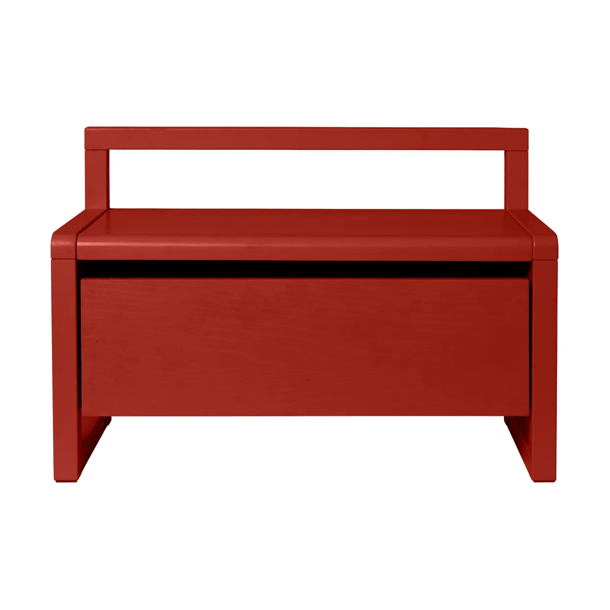 Banco de almacenamiento Little architect, Poppy Red, 60×30×41,2 cm Ferm Living