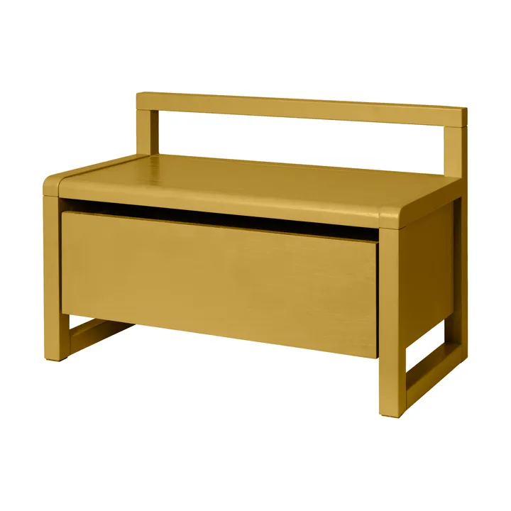 Banco de almacenamiento Little architect - Yellow, 60 × 30 × 41,2 cm - Ferm Living
