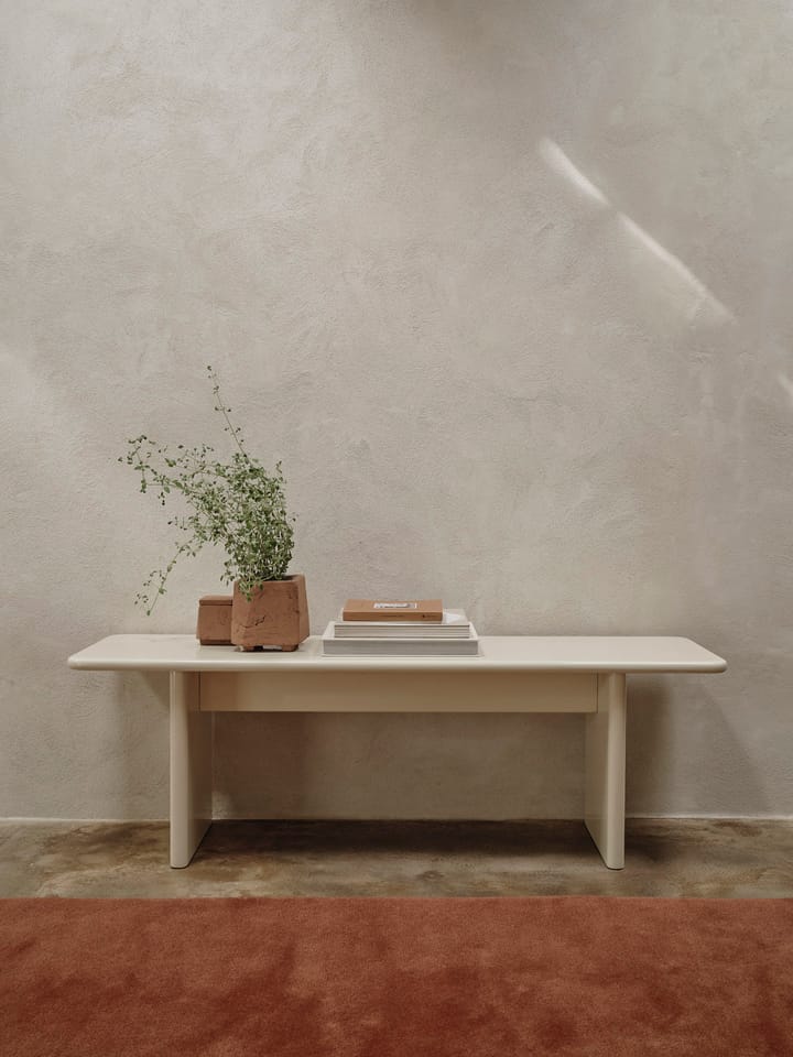 Banco Rink 140 cm, Eggshell Ferm Living