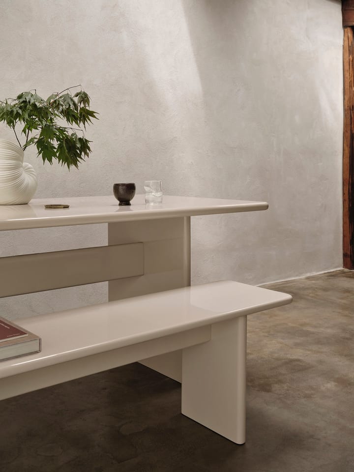 Banco Rink 200 cm, Eggshell Ferm Living