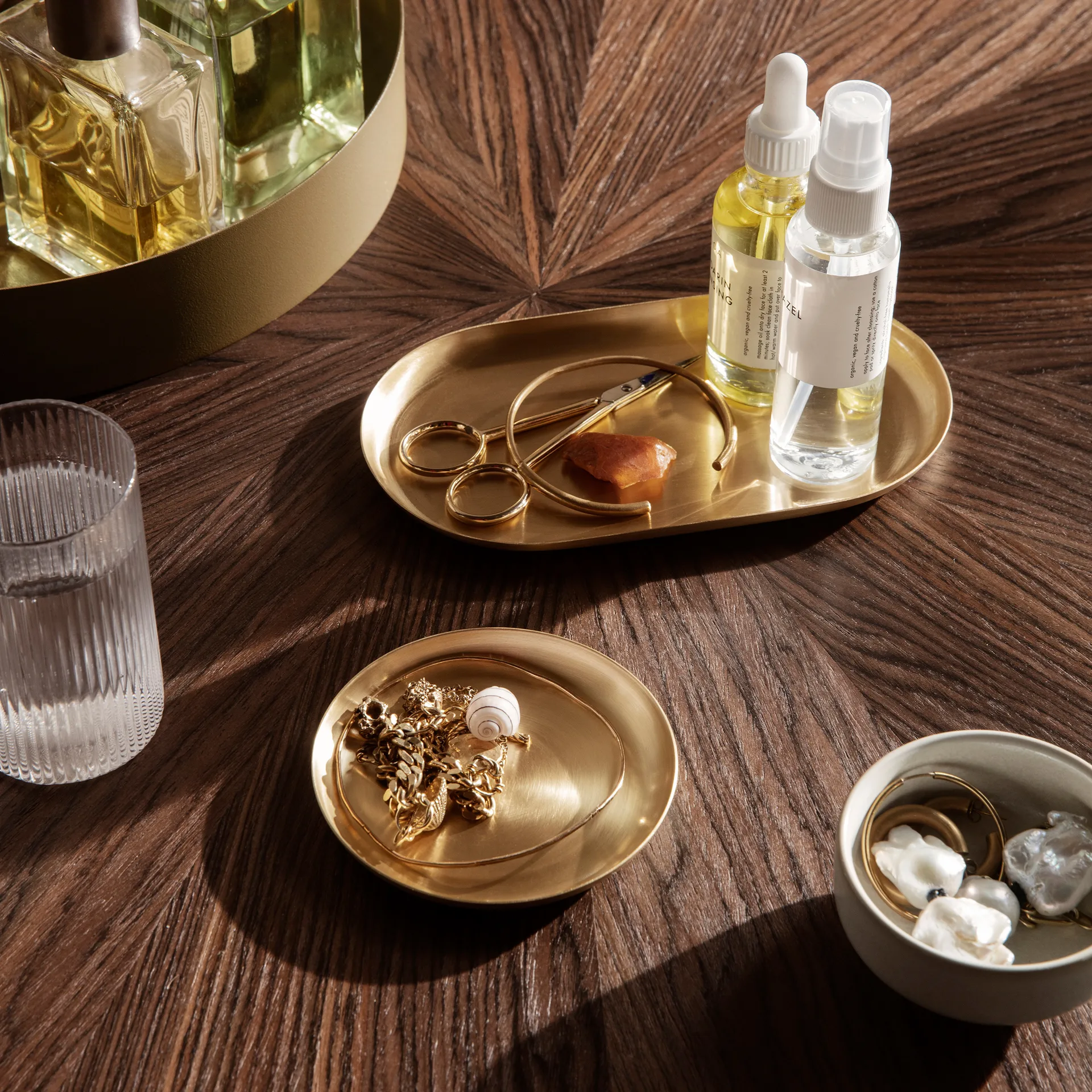 Bandeja Basho 9x18 cm, latón Ferm Living