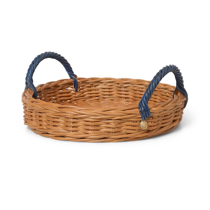 Bandeja Blue Handle Ø30 cm - Natural-blue - Ferm LIVING