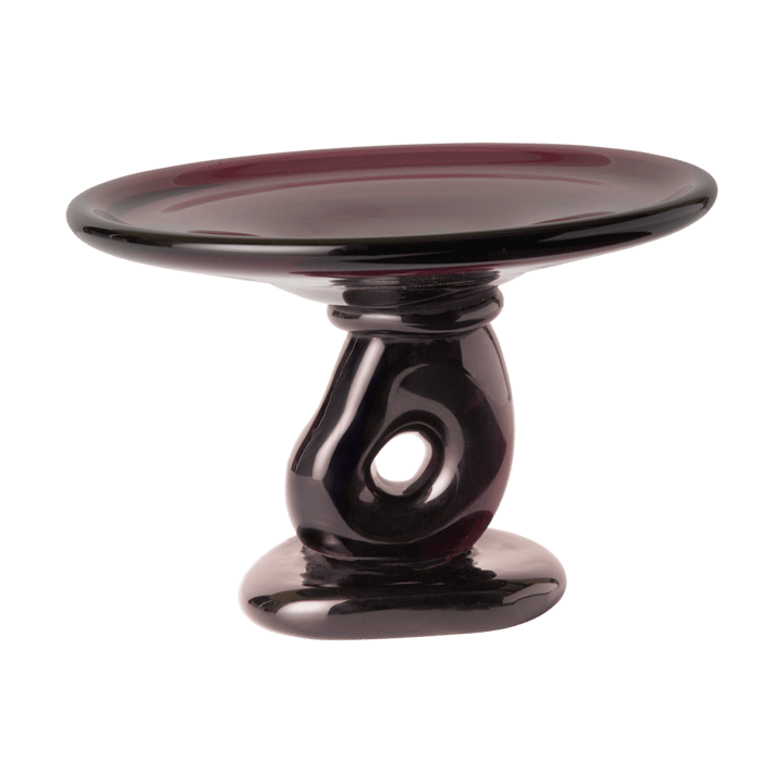Bandeja Damo glass centerpiece Ø21 cm - Dark Grape - Ferm Living