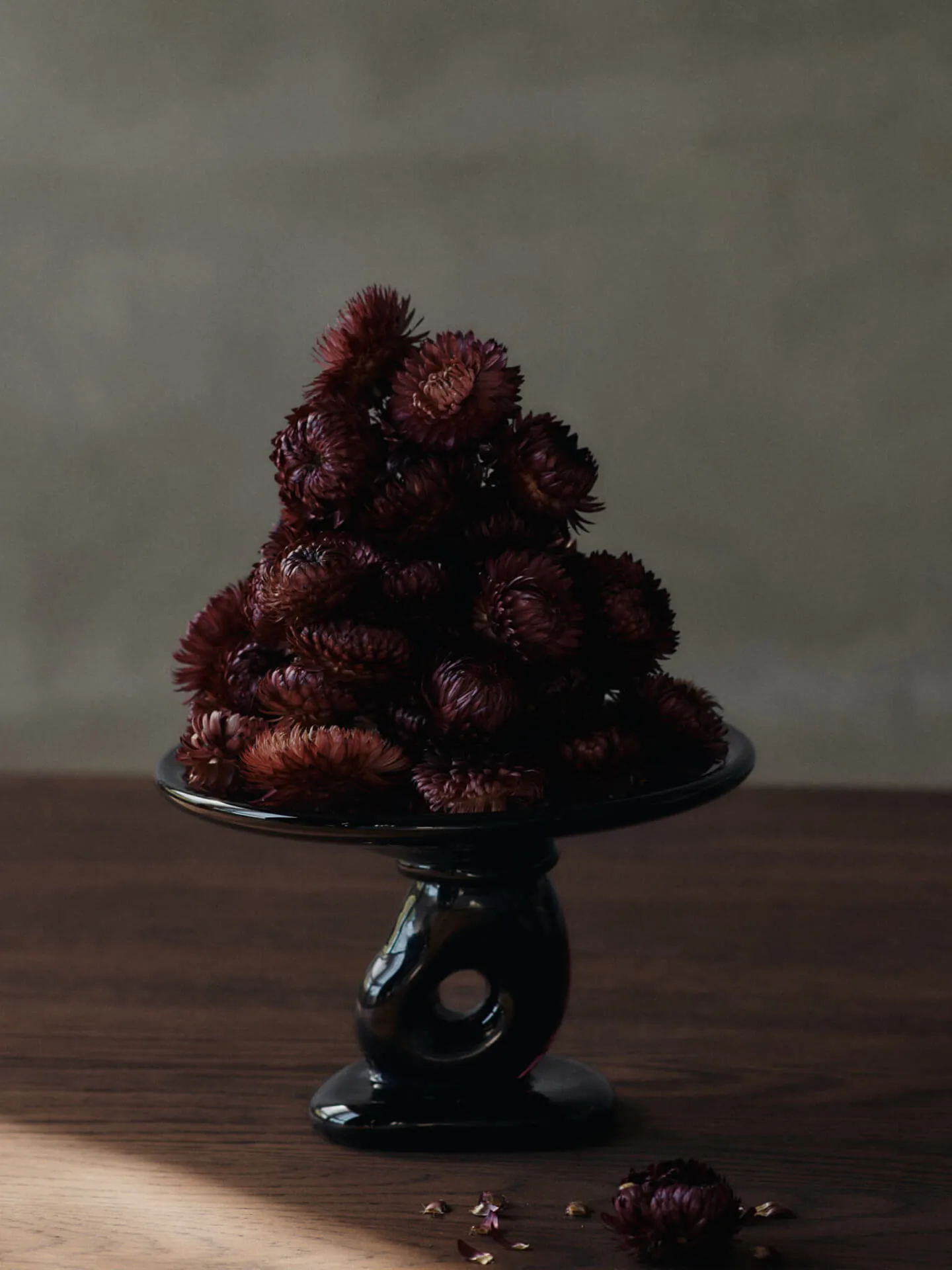 Bandeja Damo glass centerpiece Ø21 cm, Dark Grape Ferm Living