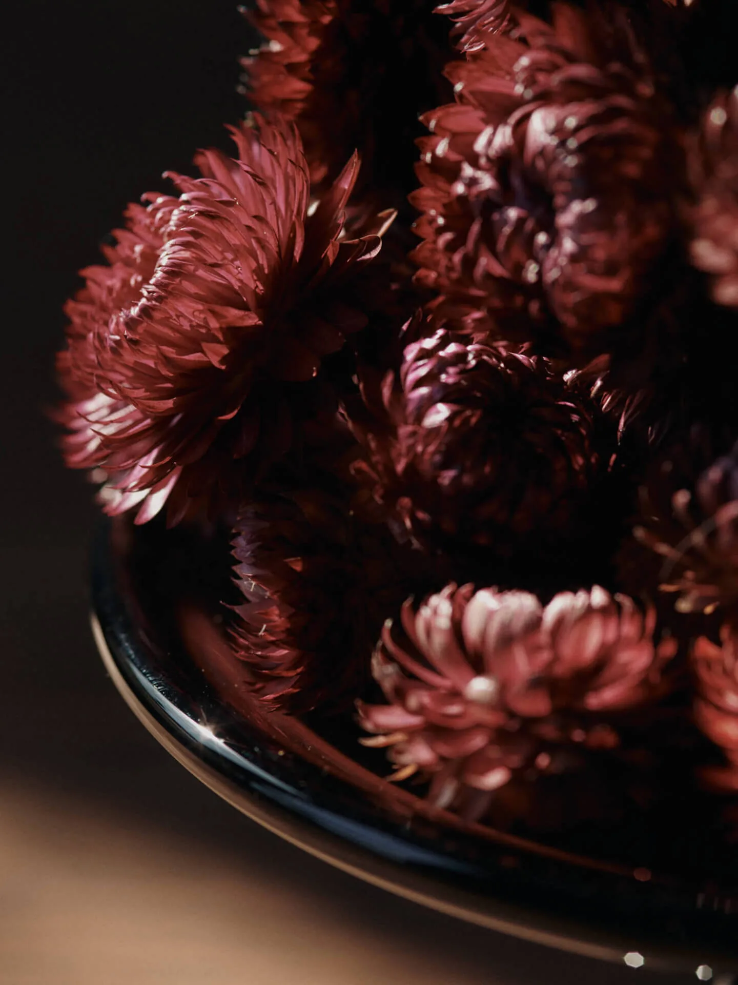 Bandeja Damo glass centerpiece Ø21 cm, Dark Grape Ferm Living