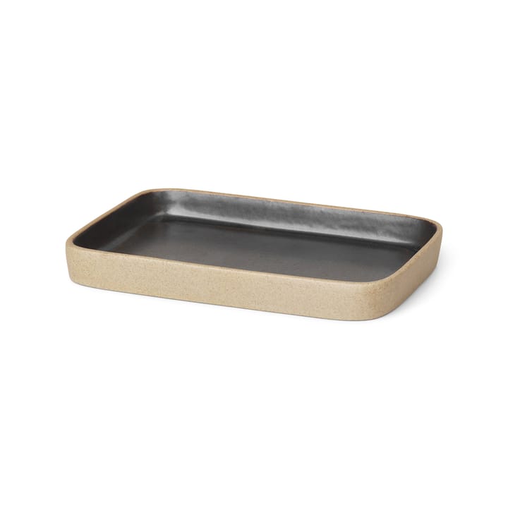 Bandeja decorativa Bon pequeña - Beige-negro - Ferm LIVING