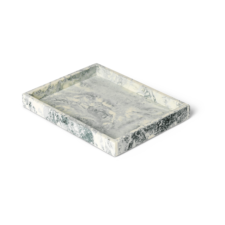 Bandeja decorativa Mist 15x20 cm - Emerald-off white - Ferm Living
