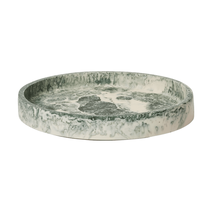 Bandeja decorativa Mist Ø20 cm - Emerald-off-white - Ferm Living