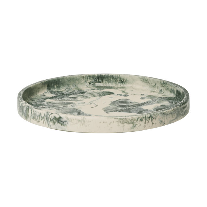 Bandeja decorativa Mist Ø30 cm - Emerald-off-white - Ferm Living