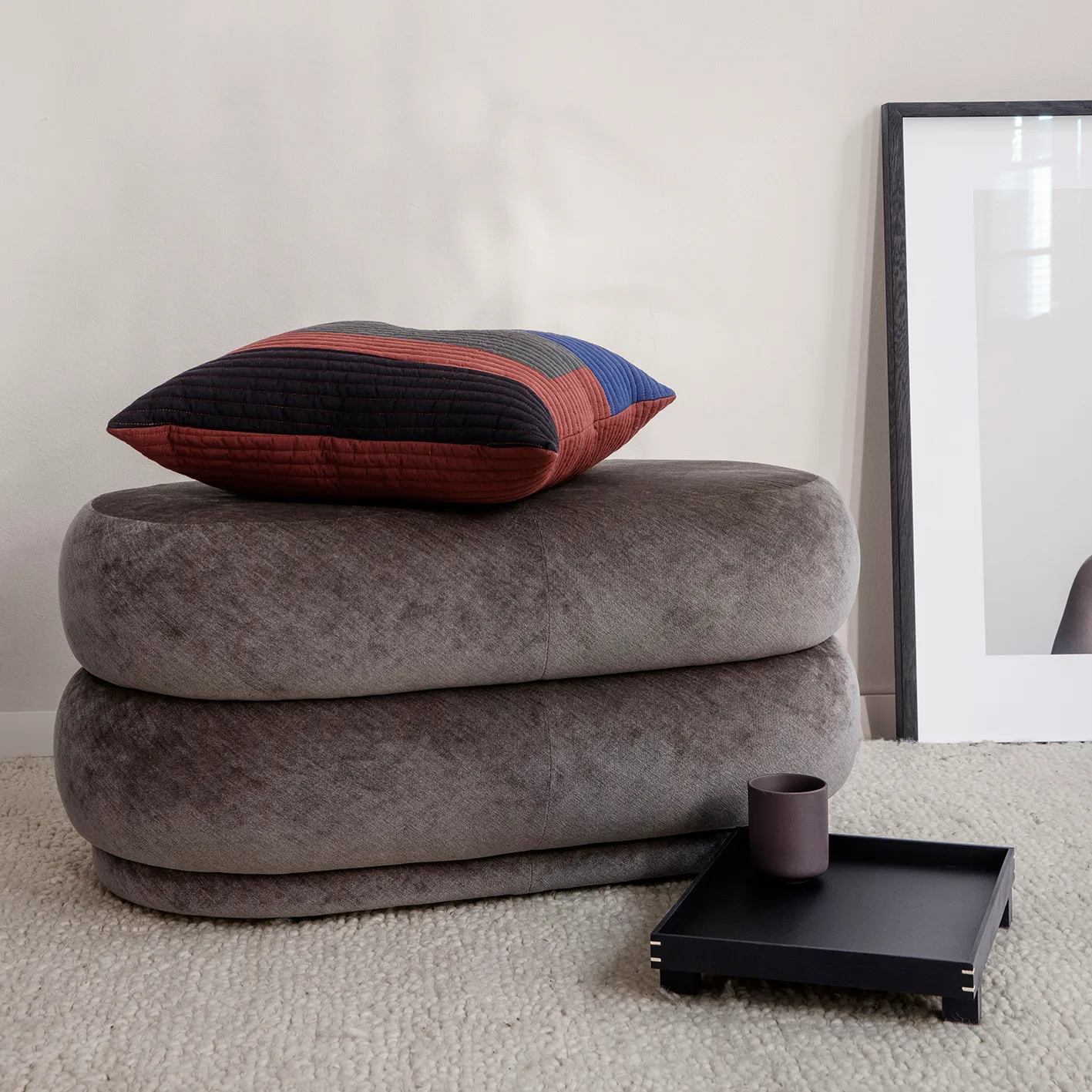 Bandeja madera Bon small, Roble teñido de negro Ferm Living