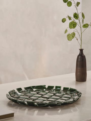 Bandeja Plait Ø30 cm - Emerald green - Ferm Living