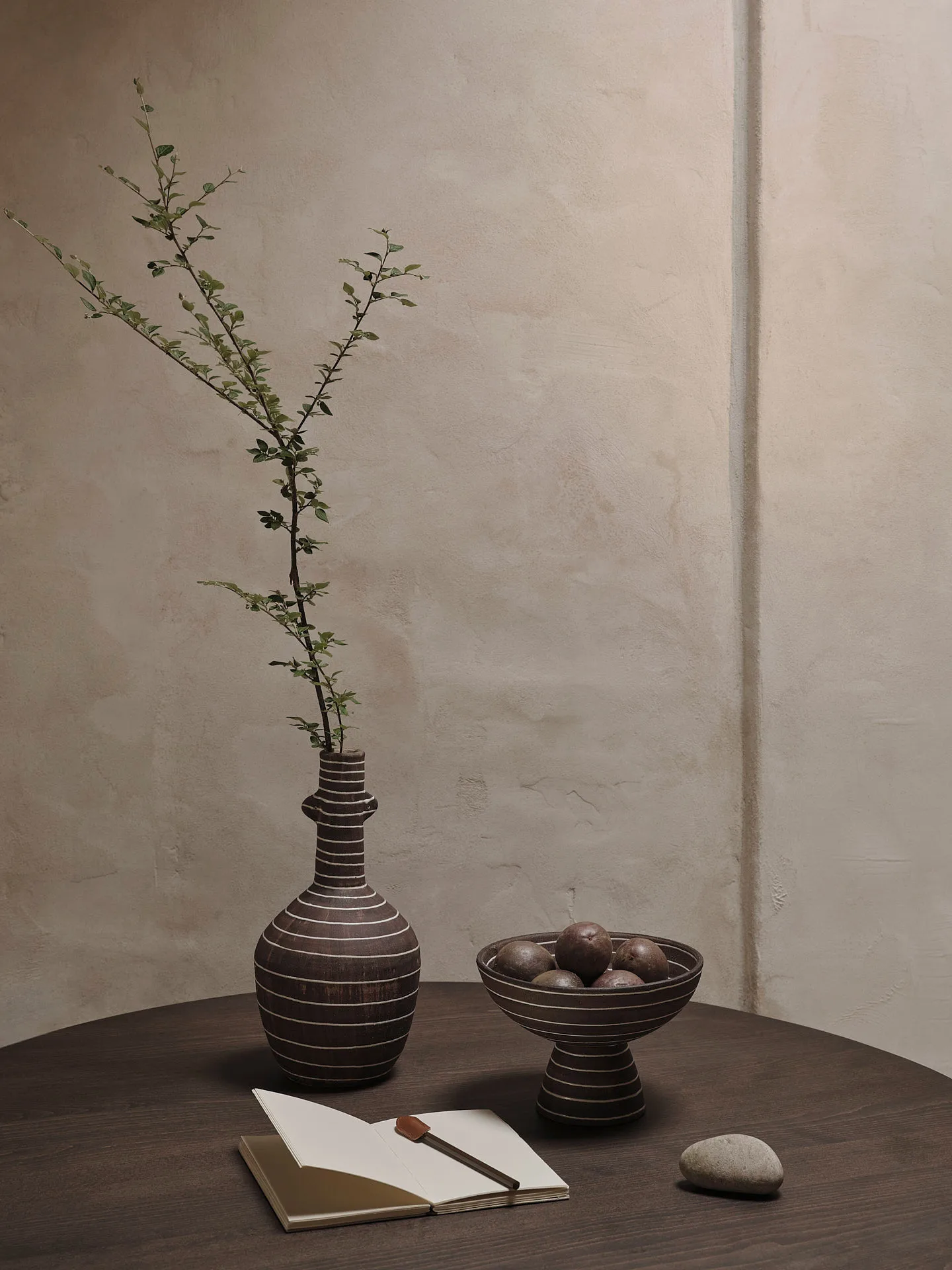 Bol Brura Ø21,5 cm, Coffee-white Ferm Living