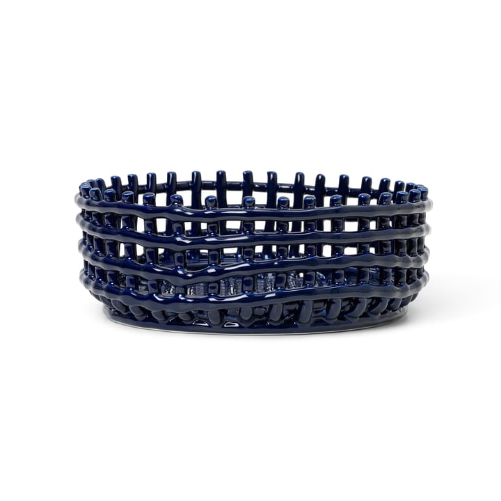 Bol Ceramic trenzado - Blue - Ferm Living