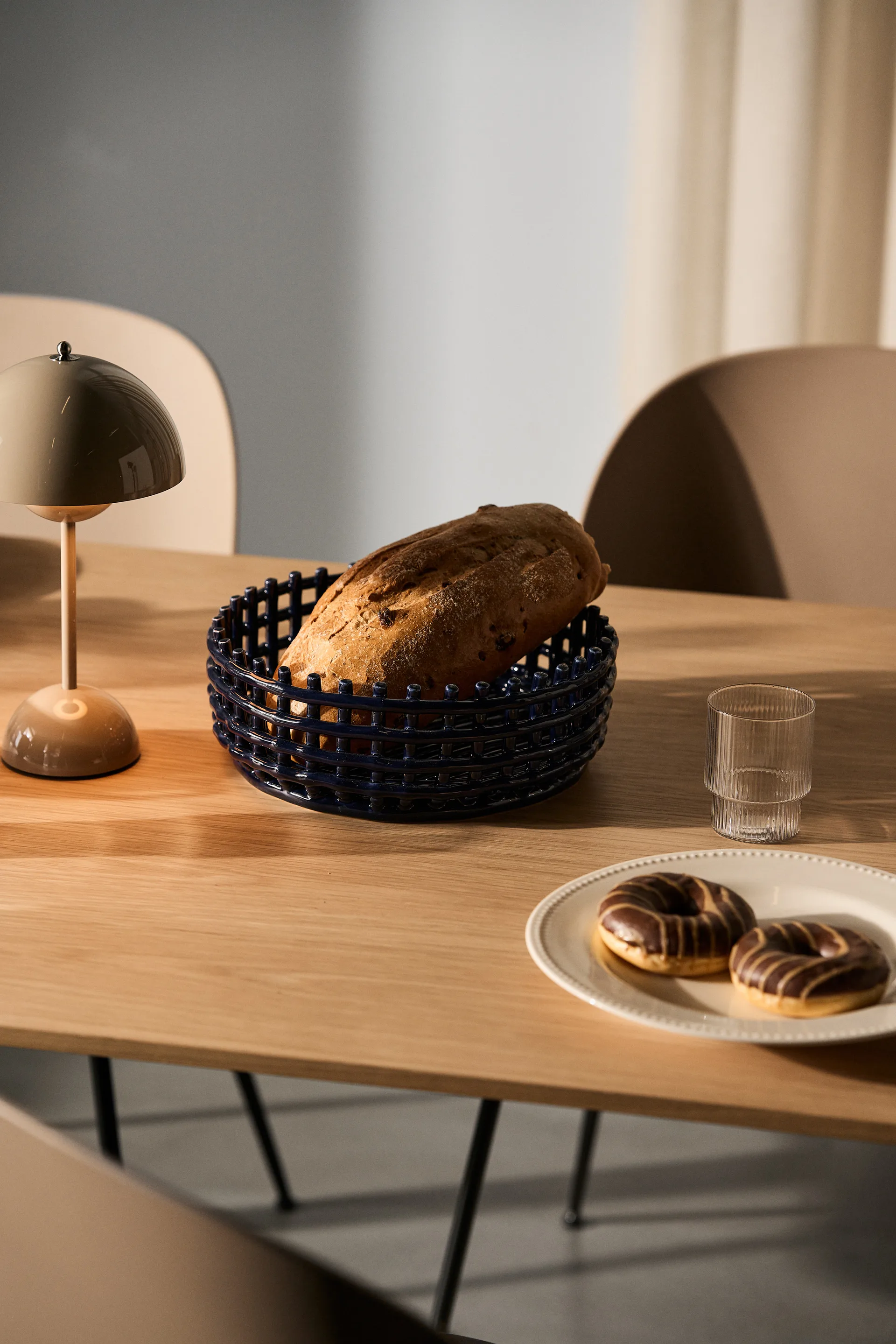 Bol Ceramic trenzado, Blue Ferm Living