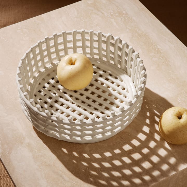 Bol Ceramic trenzado, Off-white Ferm Living